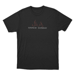 Sinner Sunday Logo Unisex T Shirt Black